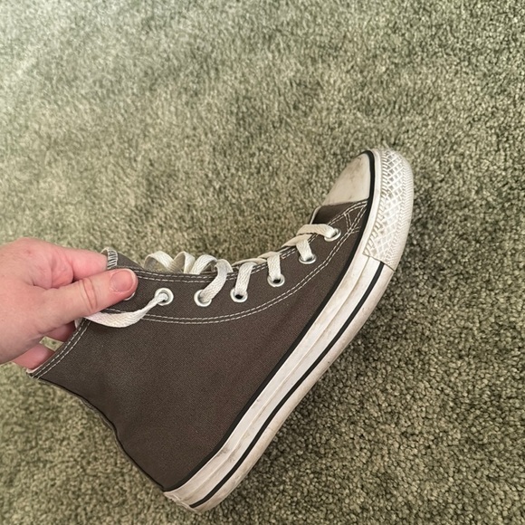 Converse Classic High-Tops in grey and White - Picture 4 of 5